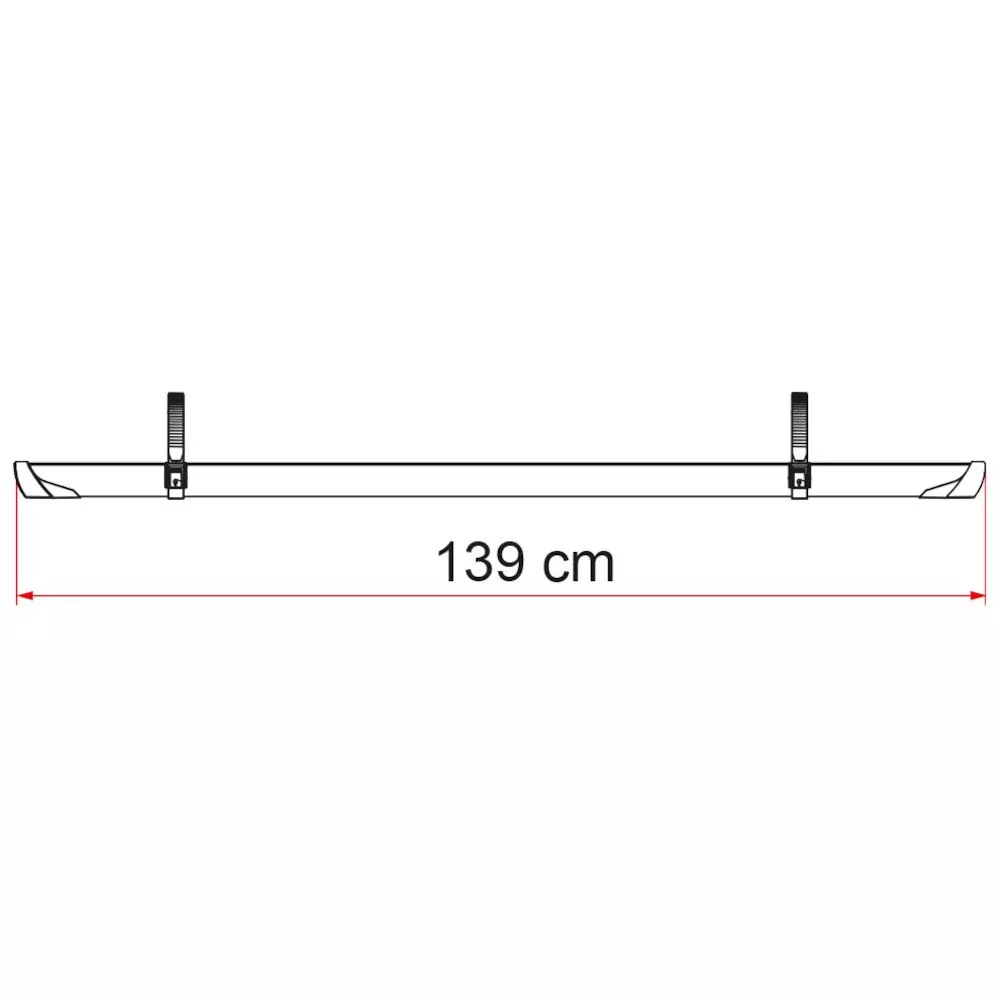 Zusatzschiene Fiamma Rail Plus Xl Schwarz