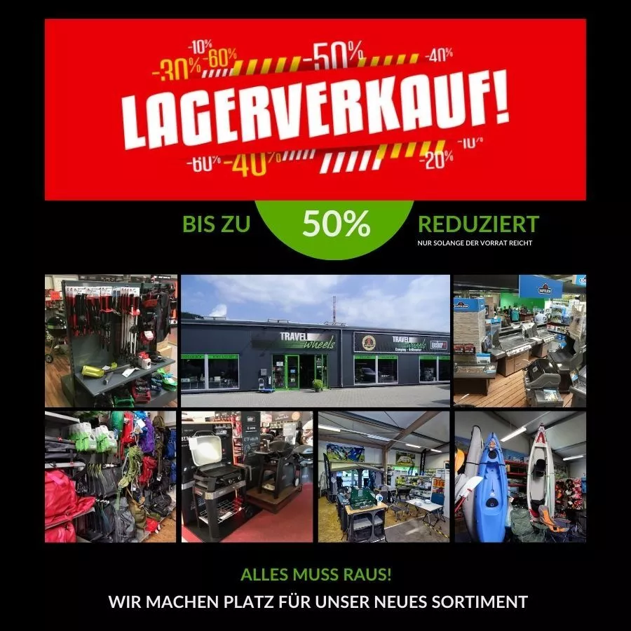 Lagerverkauf Sortimentswechsel: Spar bis zu 50 Prozent - Alles muss raus!