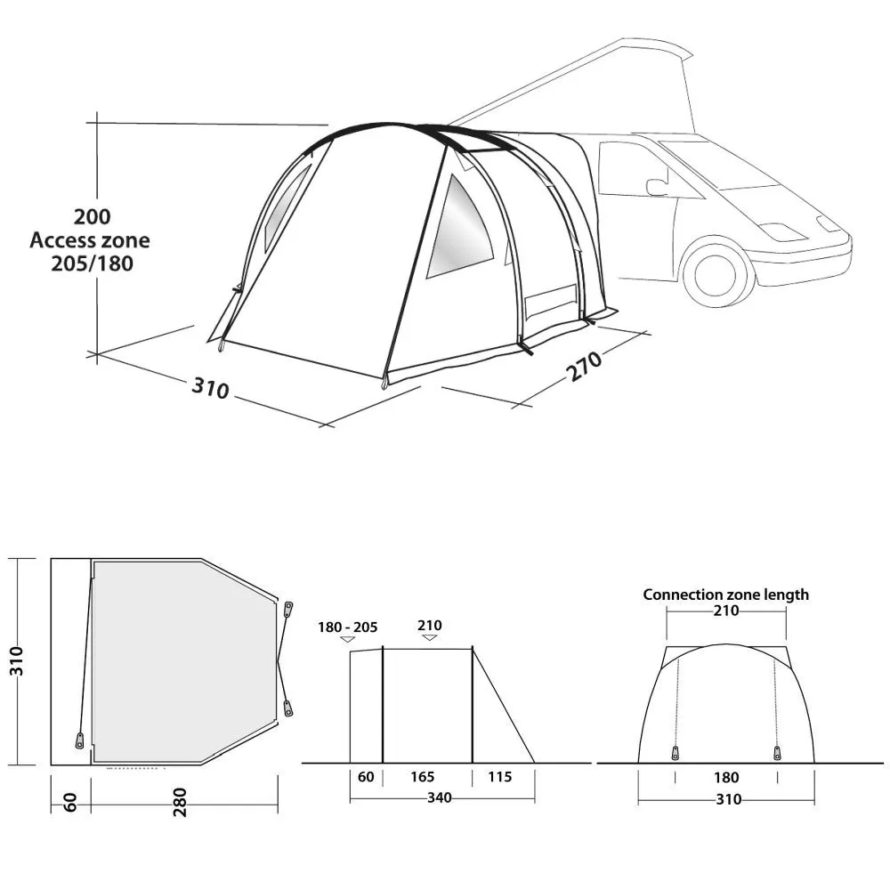Buszelt Outwell Easy Camp Shamrock - jetzt kaufen | Zelte