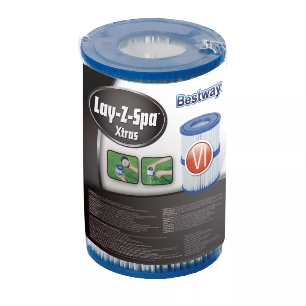 Ersatz-Filter Bestway Lay-Z-Spa Filterkartuschen Grösse 6, Doppelpack