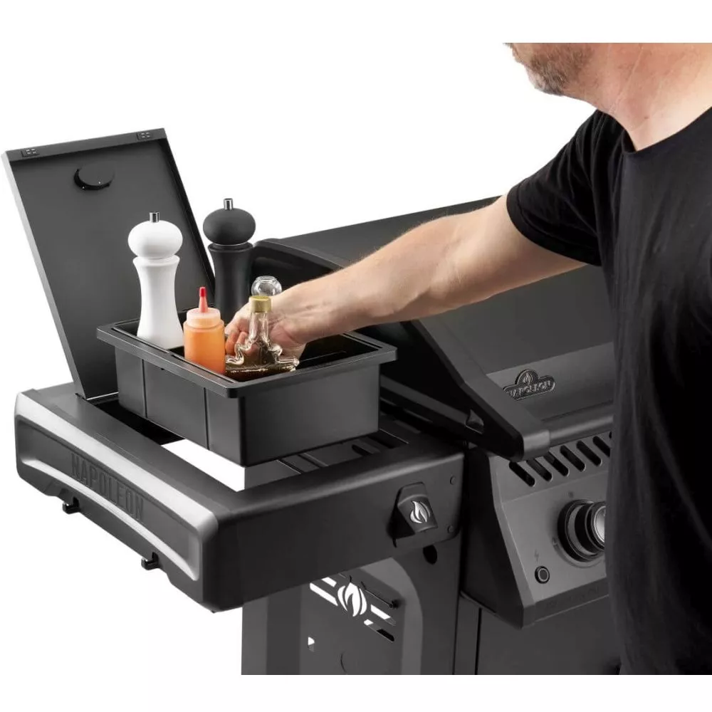 Gasgrill Napoleon Plancha Grill Phantom Rogue Pro 30, mattschwarz