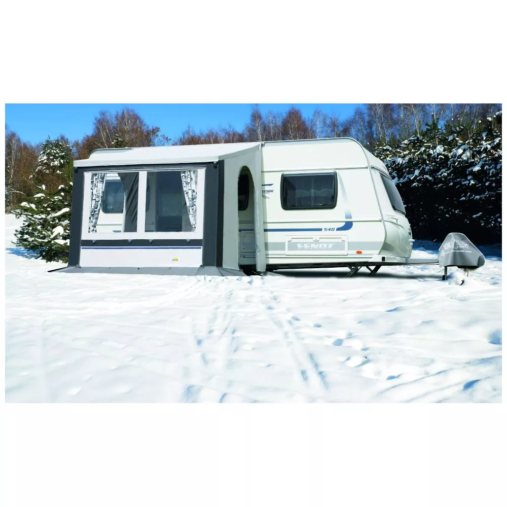 Wintervorzelt dwt Cortina III | Grösse 1 | 200x150 cm | Grau | 28mm Stahl