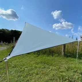 Camping-Sonnensegel Bent TC Zip Canvas Scandinavian, Design: sky gray