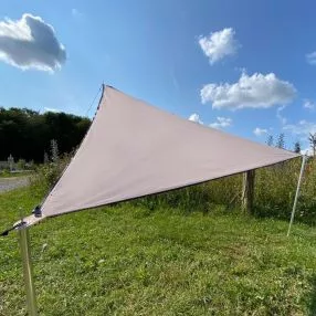 Camping-Sonnensegel Bent TC Zip Canvas Scandinavian, Design: misty rose