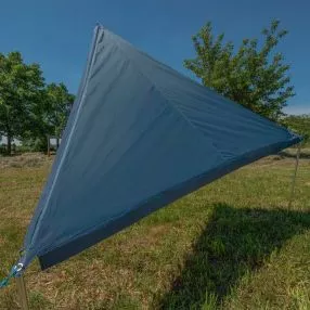 Camping-Sonnensegel Bent TC-Zip Protect Canvas, Design: Sepia blue