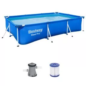 Familien-Pool Bestway Steel Pro Frame Pool-Set 300x201x66 cm