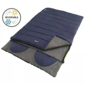 Wendbarer Doppelschlafsack Outwell Contour Lux Double, Imperial Blue