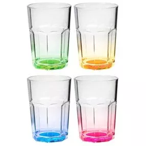 Camping-Trinkgläser Brunner Octoglass Color, 4er-Set