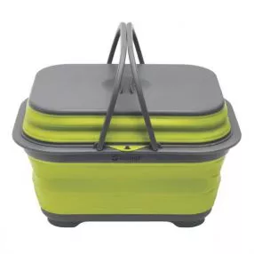 Camping-Spülschüssel Outwell Collaps Waschbecken mit Griff und Deckel, lime green