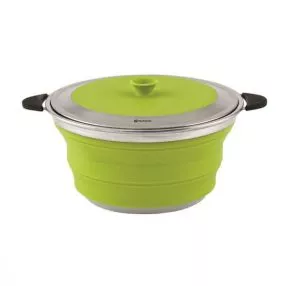 Faltbarer Campingtopf Outwell Collaps mit Deckel L 4,5 Liter, lime green