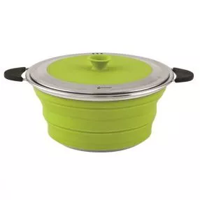 Campingtopf Outwell Collaps Topf mit Deckel M 2,5 Liter, lime green