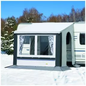 Wintervorzelt dwt Cortina III | Grösse 2 | 220x180 cm | Grau | 28mm Stahl