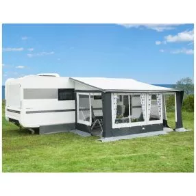 Wohnwagen-Vorzelt DWT Juwel 4 Seasons - Rechtseinzug | 32er Stahl