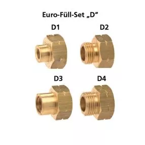 Gas-Anschlussset GOK Euro-Füll-Set D