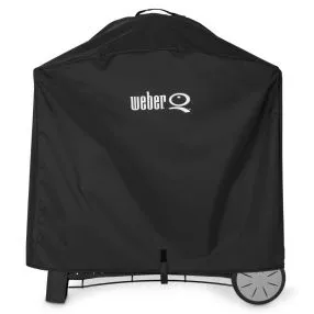 Weber Premium Abdeckhaube für Weber Q-Serie mit Premium Rollwagen