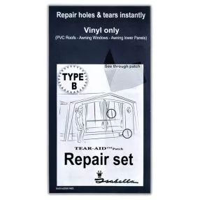 Reparaturset Isabella Tear Aid | Typ B | Für PVC-Material und Fenster