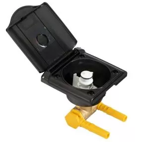 Lilie Duschanschluss aussen, Ø 10 mm, schwarz