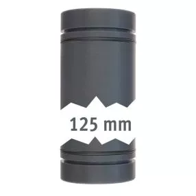 Rohrstecksystem LILIE GrauGelb, beidseitig mit O-Ring, 12,5 cm