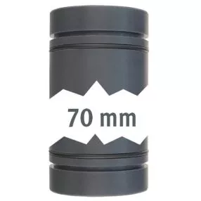 Rohrstecksystem LILIE GrauGelb, beidseitig mit O-Ring, 7,0 cm