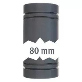 Rohrstecksystem LILIE GrauGelb, beidseitig mit O-Ring, 8 cm
