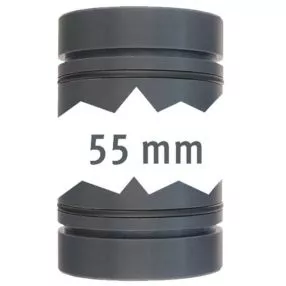 Rohrstecksystem LILIE GrauGelb, beidseitig mit O-Ring, 5,5 cm
