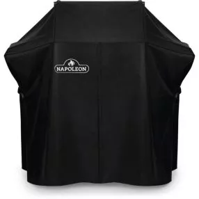 Abdeckhaube, Grillplane Napoleon Rogue EQ 365 mit hochgeklappten Seitenablagen