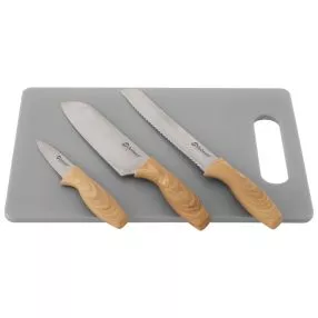 Küchenmesser-Set Outwell Caldas-Messerset mit Schneidbrett