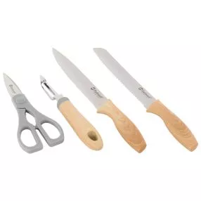 Küchenhelfer-Set Outwell Chena-Messerset mit Sparschäler und Schere