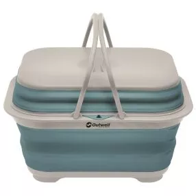 Camping-Spülschüssel Outwell Collaps Waschbecken mit Griff und Deckel, classic blue