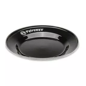 Petromax Emaille-Teller, schwarz, 2 Stück, Ø 18cm