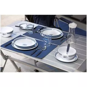 Camping-Tischset Brunner Delicia, blau