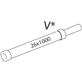 Ventura Vorzelt-Verandastange G19 - G23, IXL Verlängerung