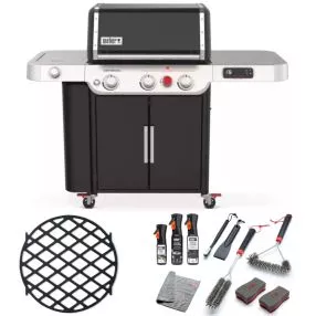 Aktionspaket Weber Genesis EX-335 Gasgrill, Black + Crafted Sear Grate + Reinigungsset