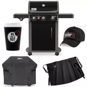 Weber Spirit Original E-330 GBS Gasgrill + gratis Abdeckhaube & Merchandise-Paket